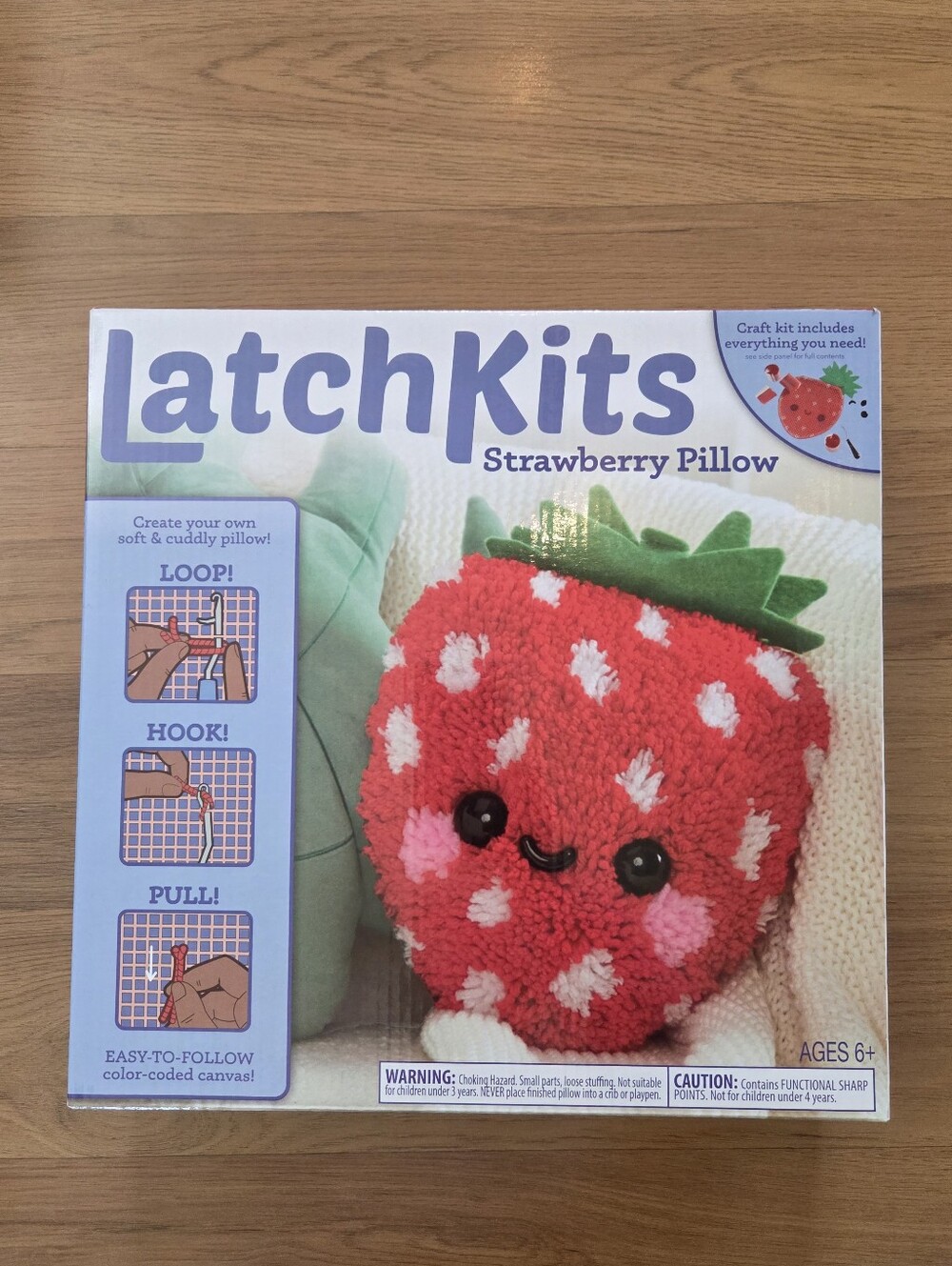 Strawberry Pillow Craft Kit in Red